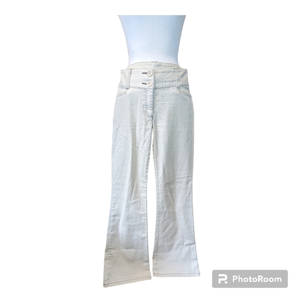 International Concepts Summer Cream White Pants SZ 6 - Picture 2 of 12